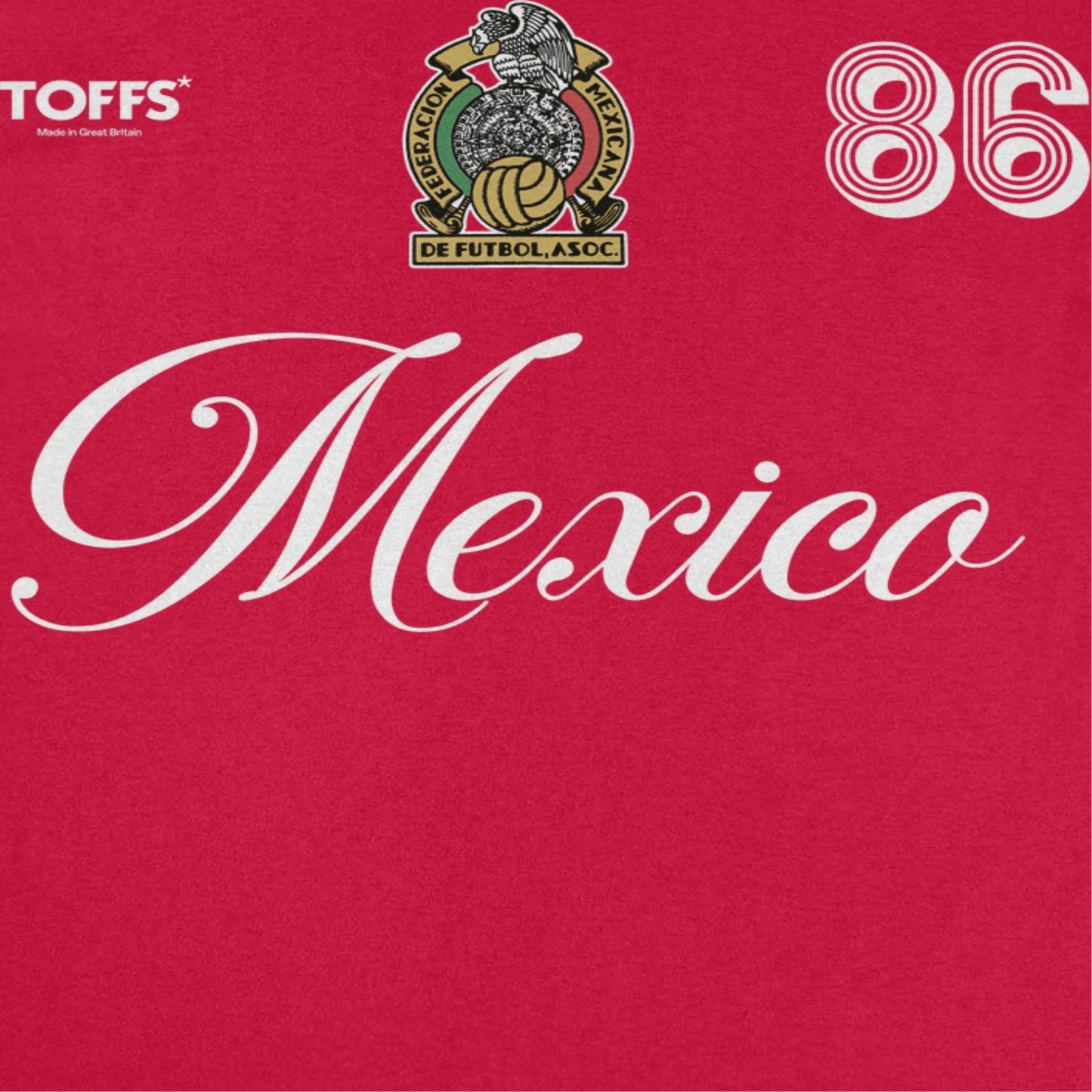 Toffs Retro Soccer Futbol Mexico Red T-Shirt - AMPED