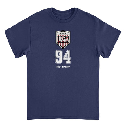 Toffs Retro Soccer Futbol USA Logo Navy T-Shirt - AMPED