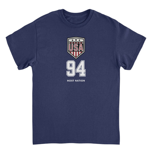 Toffs Retro Soccer Futbol USA Logo Navy T-Shirt - AMPED