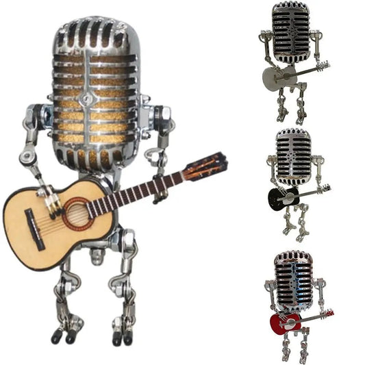 Vintage Microphone Robot Lamp - AMPED