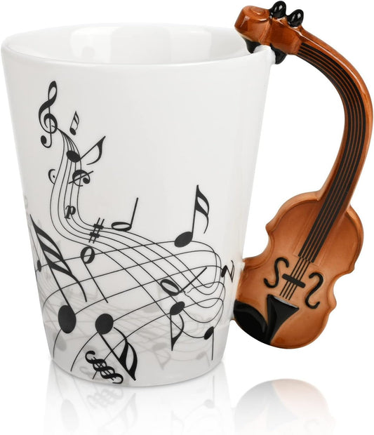 Violin Mug & Vinyl Record Coaster - AMPED