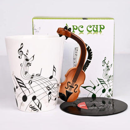 Violin Mug & Vinyl Record Coaster - AMPED