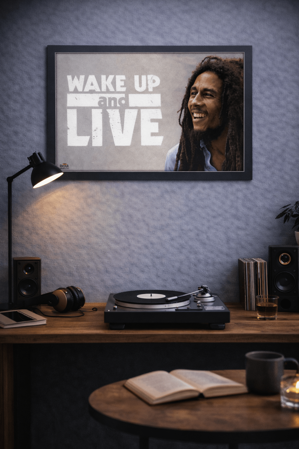 Wake Up and LIVE - Bob Marley Poster 11 x 17 - AMPED