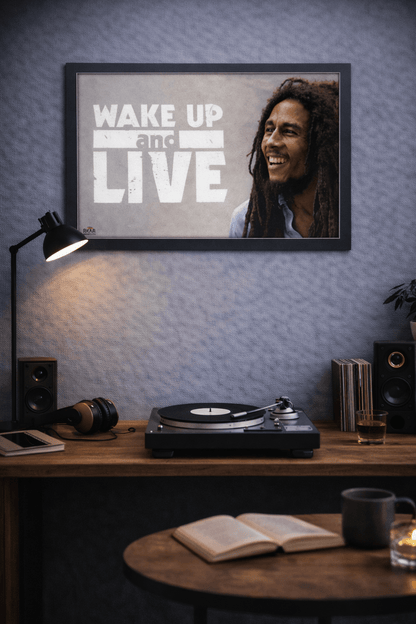 Wake Up and LIVE - Bob Marley Poster 11 x 17 - AMPED