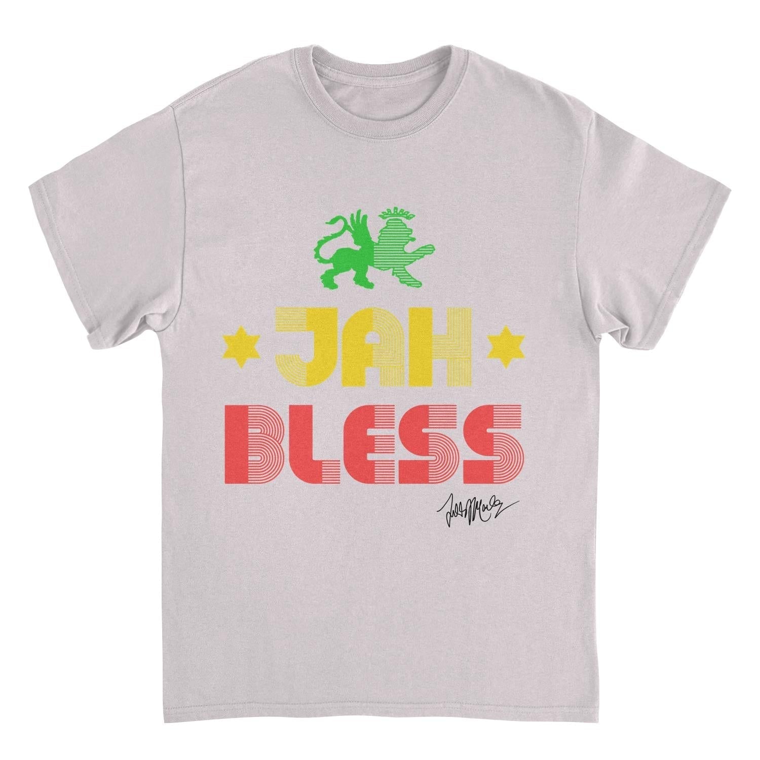 Ziggy Marley Jah Bless Lt Ice Grey T-Shirt - AMPED
