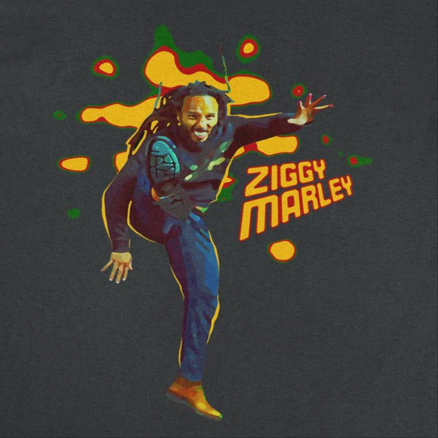 Ziggy Marley Kick Ziggy Black T-Shirt - AMPED