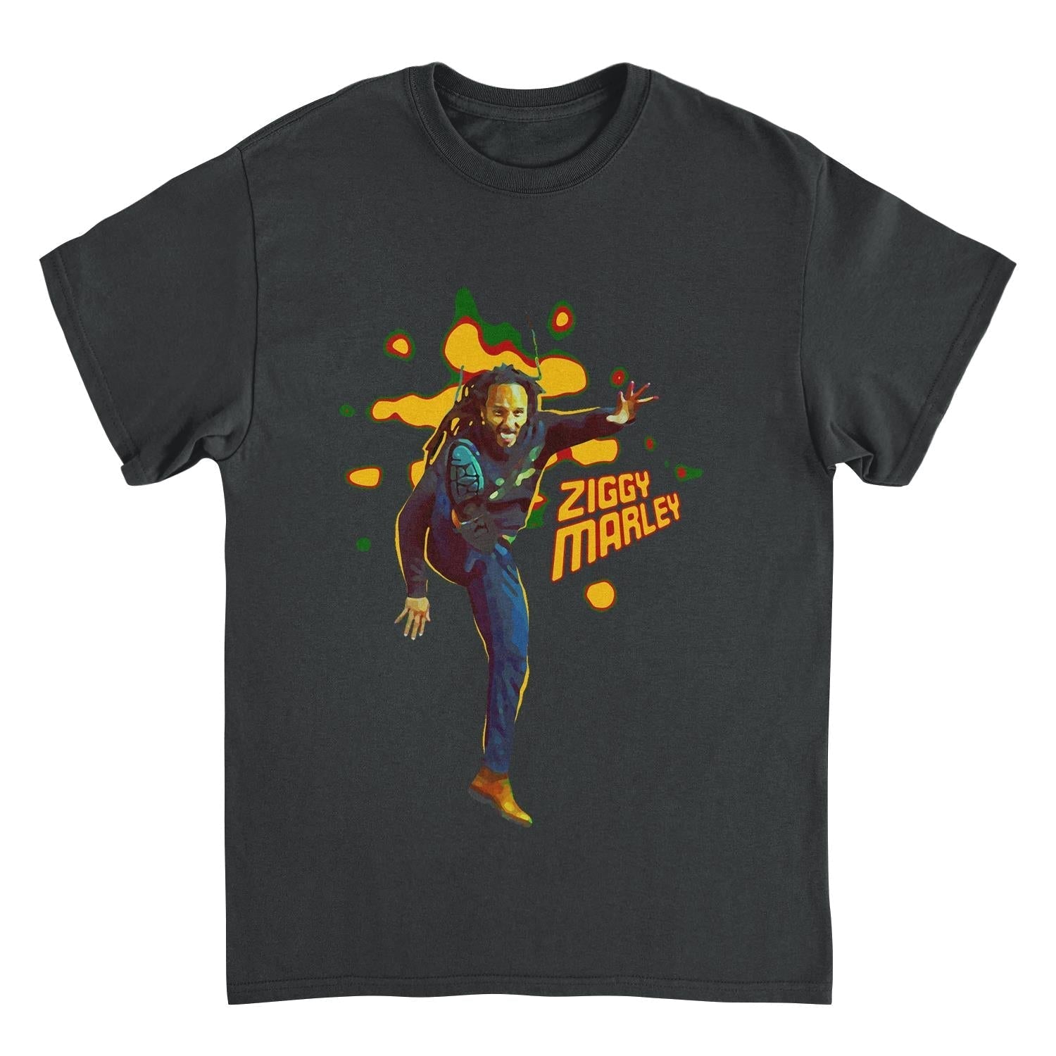 Ziggy Marley Kick Ziggy Black T-Shirt - AMPED