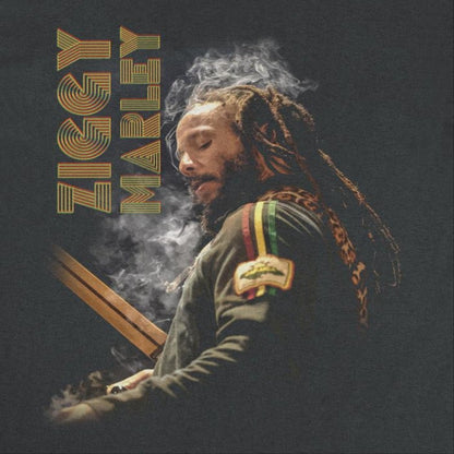 Ziggy Marley Smoke Ziggy Black T-Shirt - AMPED